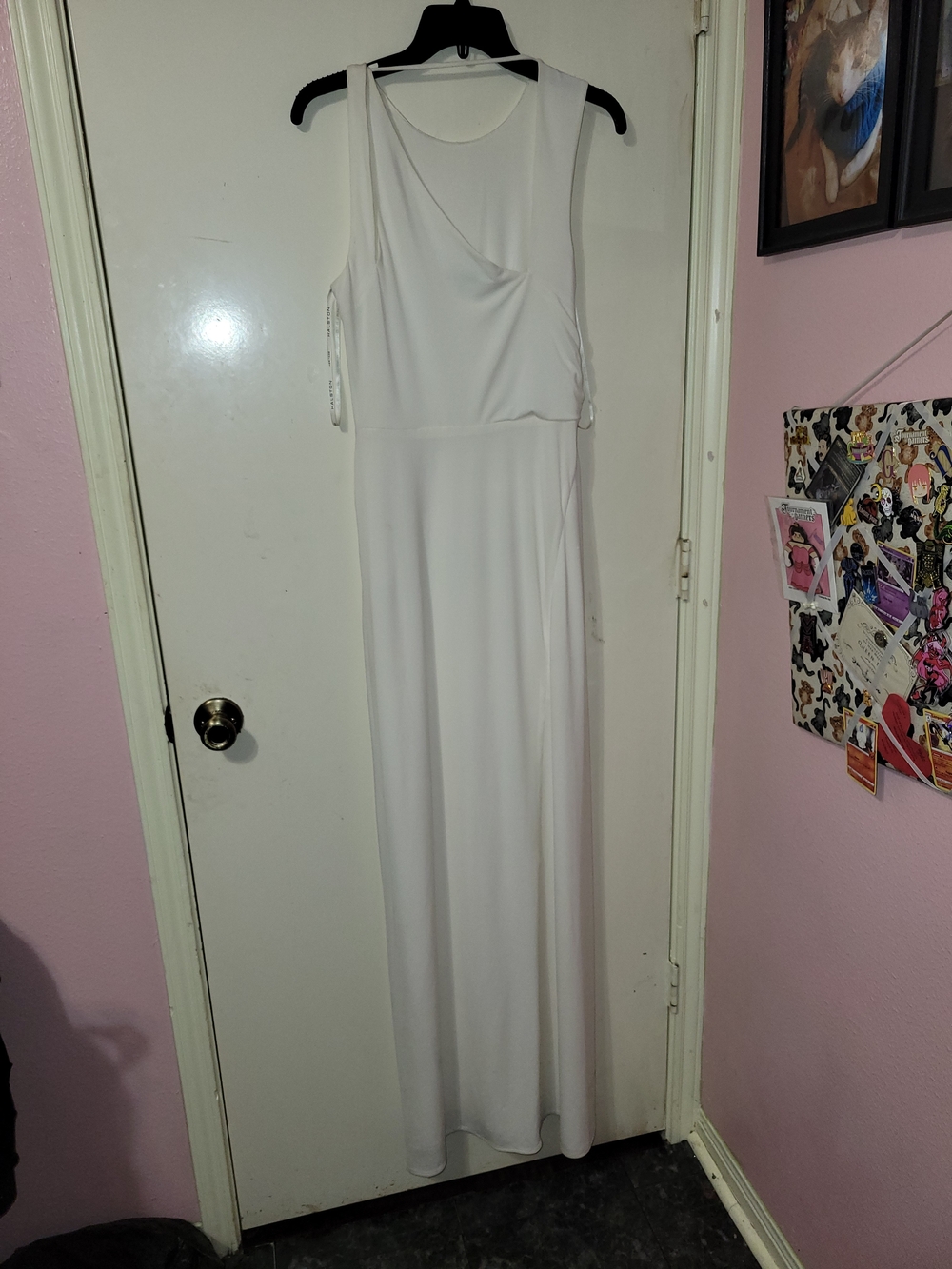 Halston Heritage White Sleeveless Maxi Gown